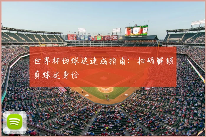 世界杯伪球迷速成指南：扫码解锁真球迷身份